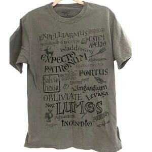 Harry Potter Universal Studios Florida Flocked Spell Shirt Borgin And Burkes M